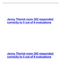 Jenny Theriot room 302 responded correctly to 5 out of 6 evaluations
