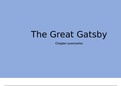 The Great Gatsby Chapter Summaries