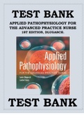 Test Bank Applied Pathophysiology For The Advanced Practice Nurse 1st Edition By Dlugasch, Story Isbn-9781284150452