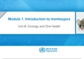 Monkeypox-Module 1-Unit B - Ecology and One Health