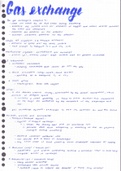 CIE A-Level Biology 9700 Chapter 9 Gas exchange and smoking