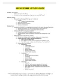 NR 302 EXAM 3 STUDY GUIDE / NR302 EXAM 3 STUDY GUIDE:LATEST