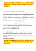 NURS 4125  HESI RN MATERNITY V1 – NOTES PRACTICE QUESTIONS & ANSWERS LATEST UPDATE 2022/2023 GRADED A+