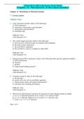 Exam (elaborations) OpenStax Microbiology Test Bank Chapter 11: Mecha (BIOL2117) 