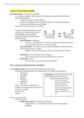 Immunology lectures summary BSc Biomedical Sciences, 2021/2022