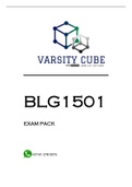 BLG1501 EXAM PACK 2023