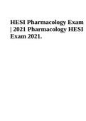 HESI Pharmacology Exam | 2021 Pharmacology HESI Exam.