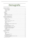 SAMENVATTING DEMOGRAFIE - 2e BACHELOR SOCIOLOGIE - LIEVENS