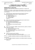 Coopersmith Career Consulting Intermediate Accounting I – Final Exam. Questions With Correct Answers
