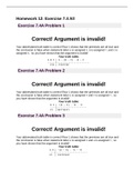 PHI 1010Homework 12 - Exercise 7.4 All--VERIFIED BY EXPERTS-ALL ANSWERS CORRECT