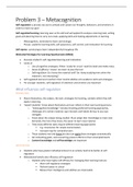 Problem 2 - Memory Summary 1.8 Human Learning (FSWP1-080-A)