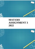 MAT1503 ASSIGNMENT 3 2022