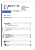 PL 3 stageportfolio klinisch rederenen. 