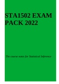STA1502 EXAM PACK & EXAM PREP 2022.