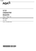 AQA-8462-2H-Final-MS-Jun21-v1.0 GCSE CHEMISTRY 8462/2H Paper 2 Higher Tier Mark scheme June 2021 Version: 1.0 Final Mark Scheme 