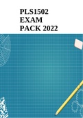 PLS1502 EXAM PACK 2022