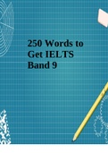 250 Words to Get IELTS Band 9