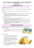 Tema 3: Tectónica, deformación de rocas y formación de cordilleras. EVAU