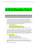 Atls practice test 2 questions & answers | 2022 latest update