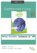 Samenvatting: Nectar biologie: Hoofdstuk 19; DNA (VWO 6)