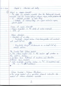 Handgeschreven aantekeningen voor de toets van bio-organische chemie
