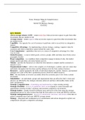 Class notes business policy and strategy (man4720) 