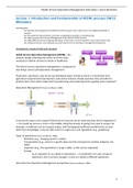 HCM Health Service Operations Management (lectures/working groups)