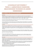 Samenvatting  thema 1 Lichamelijk Functioneren 7