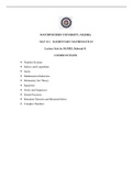 Lecture notes Elementary Mathematics 1 (MAT111) 