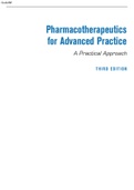 Pharmacotherapeutics for Advanced Practice 3rd edition