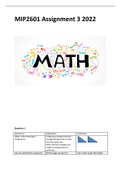 MIP2601 Assignment 3 2022 Answers