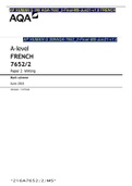 AP HUMAN G 209 AQA-7652_2-Final-MS-Jun21-v1.0 FRENCH MARK SCHEME UPDATED 2022