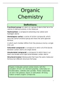 Organic chemistry notes