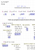 SOLVED- Find the derivative of each function- Find the slope and equation of tangent and normal line- Basic Calculus Problem with solutions