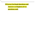 PYC3703 Test bank Questions and Answers 12 Chapters of 70+ questions each