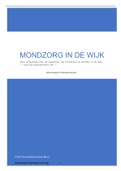 Scriptie Mondzorg in de wijk, projectplan   adviesrapport