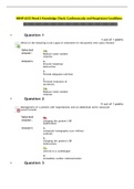 NRNP 6531 Week 5 Knowledge Check; Cardiovascular and Respiratory Conditions