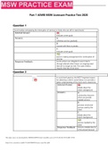 MSW_Practice_exam_Part_1  ASWB MSW Licensure Practice Test 2020