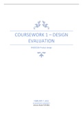Product Design  ENGD2106 Coursework 1 – Design Evaluation