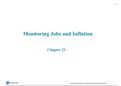 Economics: Macroeconomics- Chapter 23 Monitoring Jobs and Inflation summary