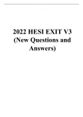  HESI RN EXIT V1, V2, V3 WITH COMPLETE SOLUTION(A LEVEL FULL SOLUTION PACK) 2022