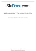 NRNP 6645 MIDTERM EXAM WALDENUNIVERSITY 