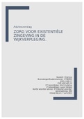 Adviesverslag zorg voor existentiële zingeving in de wijkverpleging 