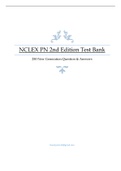 NCLEX PN 2nd Edition Test Bank 250 New Generation Question & Answers 