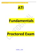 NURSING NUR165ATI Fundamentals Proctored Exam Test Bank 2021 - 2022.