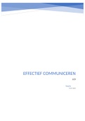 Samenvatting Effectief Communiceren