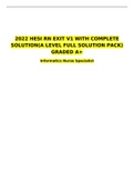 2022 HESI RN EXIT V1 WITH COMPLETE SOLUTION(A LEVEL FULL SOLUTION PACK) GRADED A+ Informatics Nurse Specialist