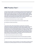 MBE Practice Test 1 questions and answers 2022/2023