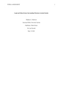 Legal and Ethical Issues Surrounding Physician-Assisted Suicide