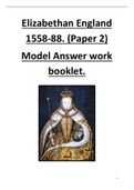 Elizabethan England (1558-1603) Model Answer Booklet Free Answers